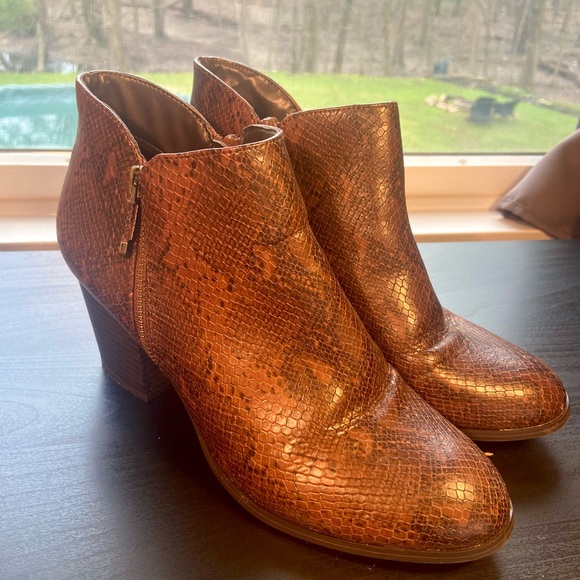 Brown Snake Skin Booties - Style & Co. - Picture 2 of 4